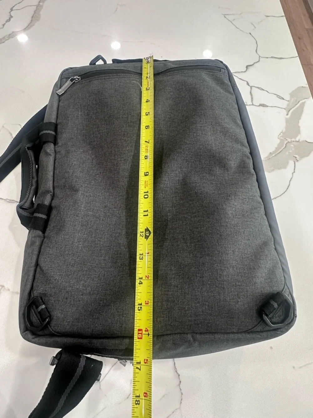 Solo New York Duane Hybrid Briefcase Backpack - Gray Holds 15.6” Laptop